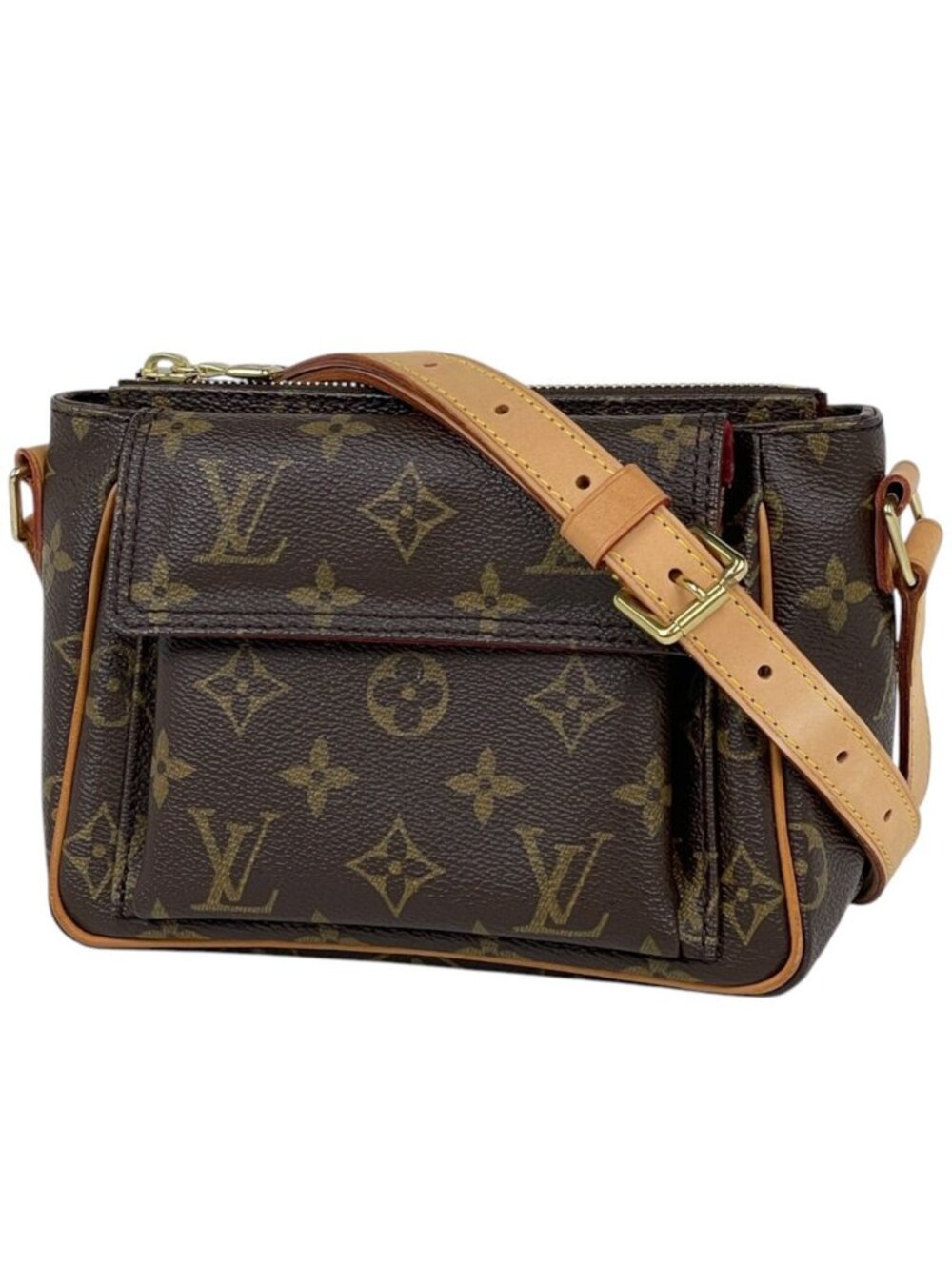 Louis Vuitton Viva-Cite PM Shoulder Bag Pochette Monogram Brown